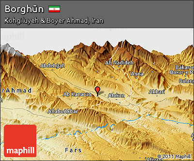 Physical Panoramic Map of Borghūn