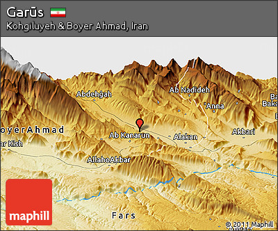 Physical Panoramic Map of Garūs