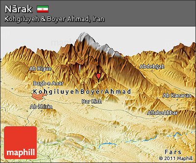 Physical Panoramic Map of Nārak