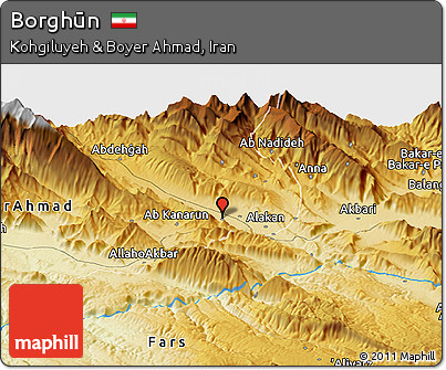 Physical Panoramic Map of Borghūn