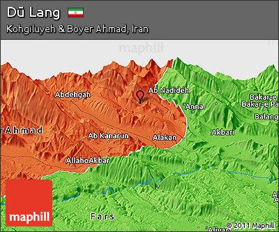 Political Panoramic Map of Dū Lang