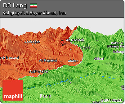 Political Panoramic Map of Dū Lang