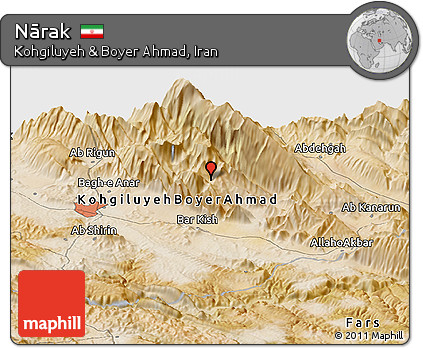 Satellite Panoramic Map of Nārak