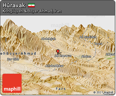 Satellite Panoramic Map of Hūravak