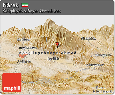 Satellite Panoramic Map of Nārak
