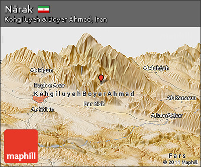 Satellite Panoramic Map of Nārak