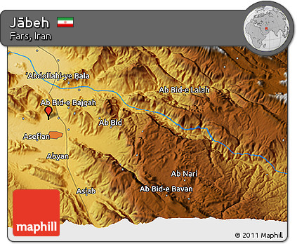 Physical 3D Map of Jābeh
