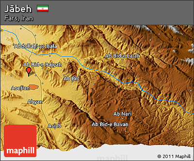 Physical 3D Map of Jābeh