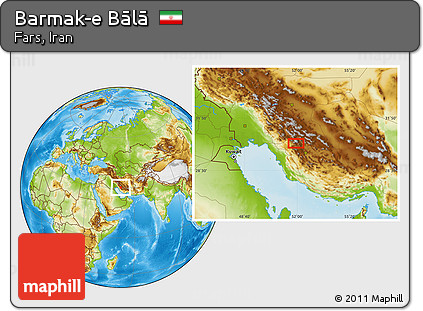Physical Location Map of Barmak-e Bālā