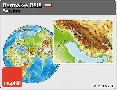 Physical Location Map of Barmak-e Bālā