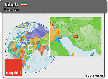 Political Location Map of Jābeh