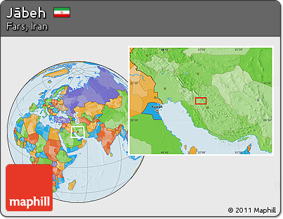 Political Location Map of Jābeh