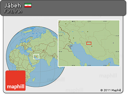 Savanna Style Location Map of Jābeh