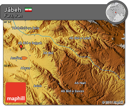 Physical Map of Jābeh