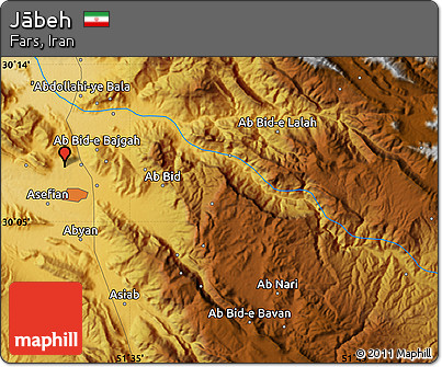 Physical Map of Jābeh