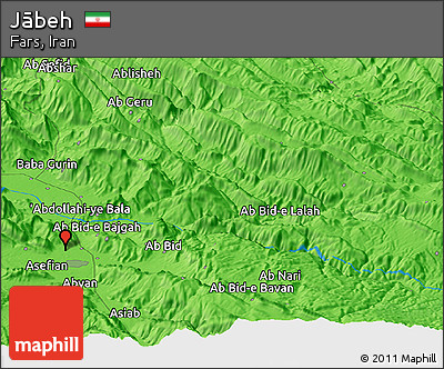 Political Panoramic Map of Jābeh