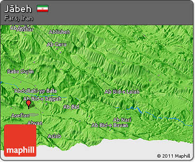 Political Panoramic Map of Jābeh