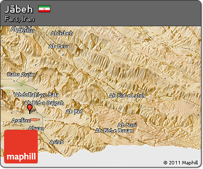 Satellite Panoramic Map of Jābeh