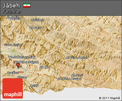 Satellite Panoramic Map of Jābeh