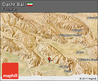Satellite 3D Map of Dasht Bāl