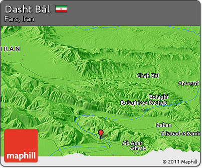Political Panoramic Map of Dasht Bāl