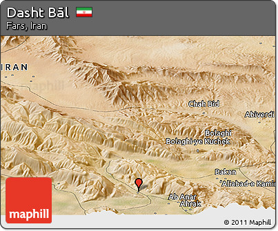 Satellite Panoramic Map of Dasht Bāl
