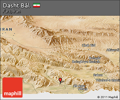 Satellite Panoramic Map of Dasht Bāl