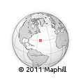 Outline Map of the Area around 30° 13' 46" N, 52° 37' 30" W, rectangular outline