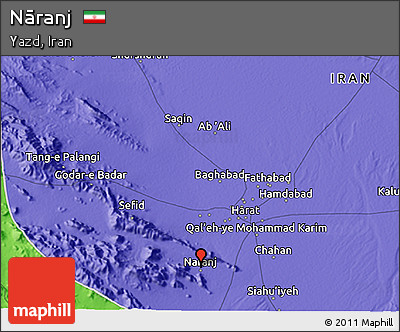 Political 3D Map of Nāranj