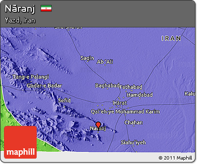 Political 3D Map of Nāranj