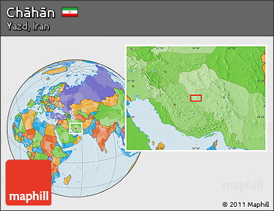 Political Location Map of Chāhān