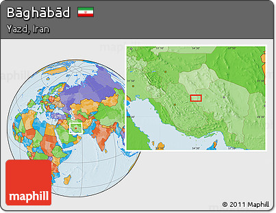 Political Location Map of Bāghābād
