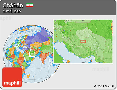 Political Location Map of Chāhān