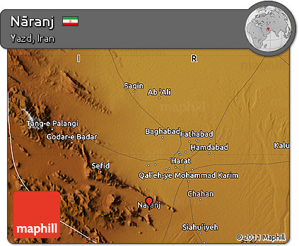 Physical Map of Nāranj