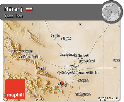 Satellite Map of Nāranj