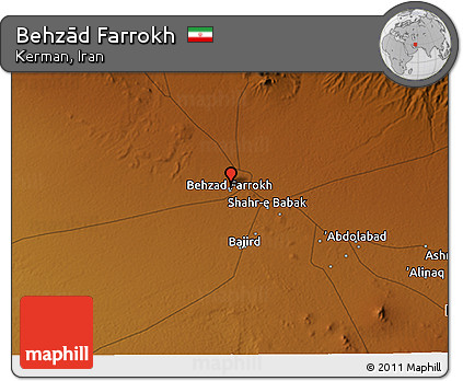 Physical 3D Map of Behzād Farrokh