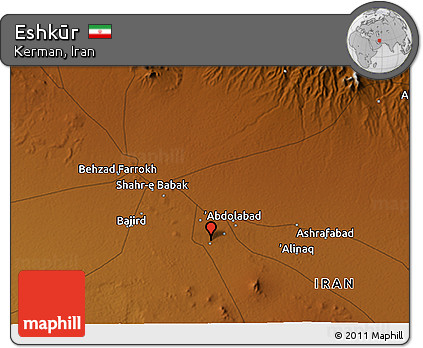 Physical 3D Map of Eshkūr