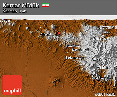 Physical 3D Map of Kamar Mīdūk