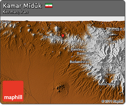 Physical 3D Map of Kamar Mīdūk