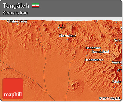 Political 3D Map of Tangāleh