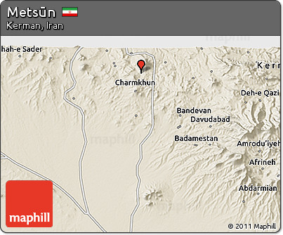 Shaded Relief 3D Map of Metsūn