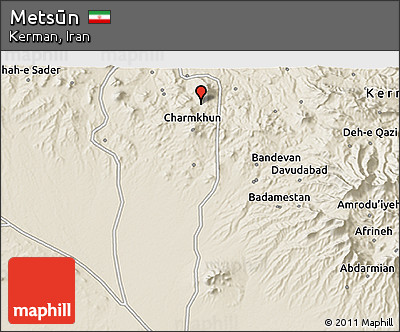 Shaded Relief 3D Map of Metsūn