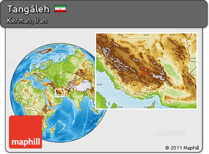 Physical Location Map of Tangāleh