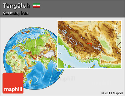Physical Location Map of Tangāleh