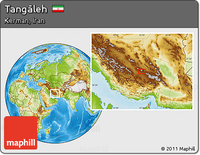 Physical Location Map of Tangāleh