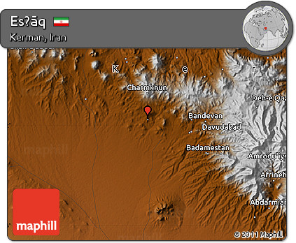 Physical Map of Esḩāq