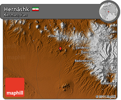 Physical Map of Hernāshk