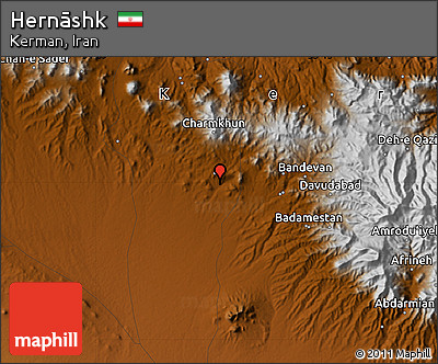 Physical Map of Hernāshk