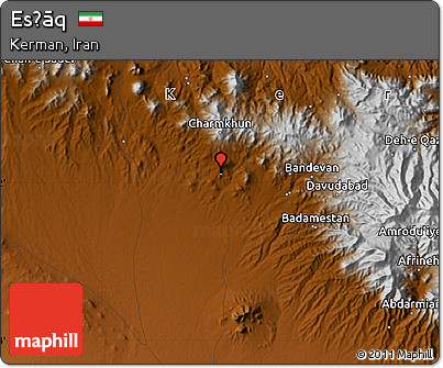 Physical Map of Esḩāq