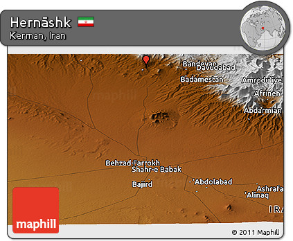 Physical Panoramic Map of Hernāshk